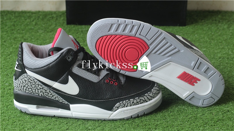 Air Jordan 3 Retro NRG JTH Black White Nike Logo